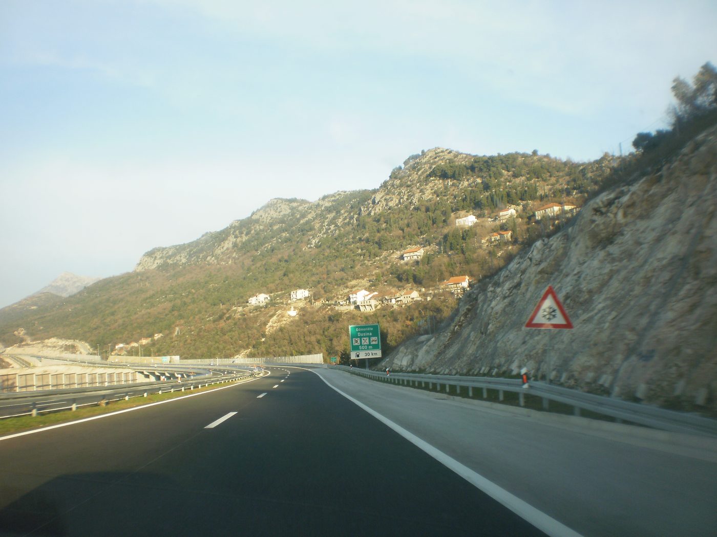 The A1 motorway through Lika in central Croatia