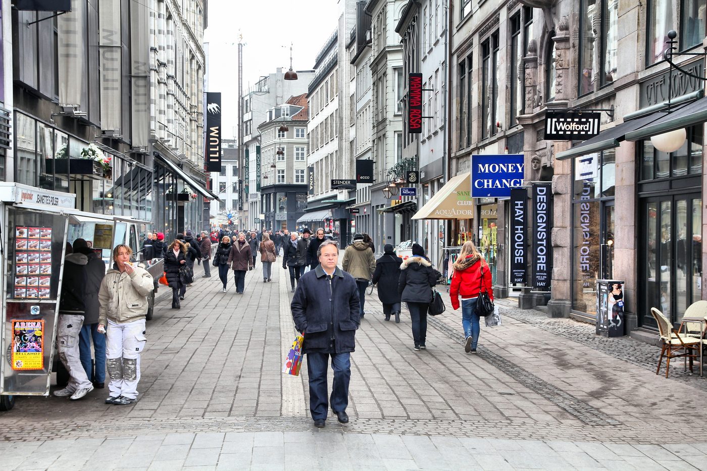 Østergade in the Strøget pedestrian area, Copenhagen