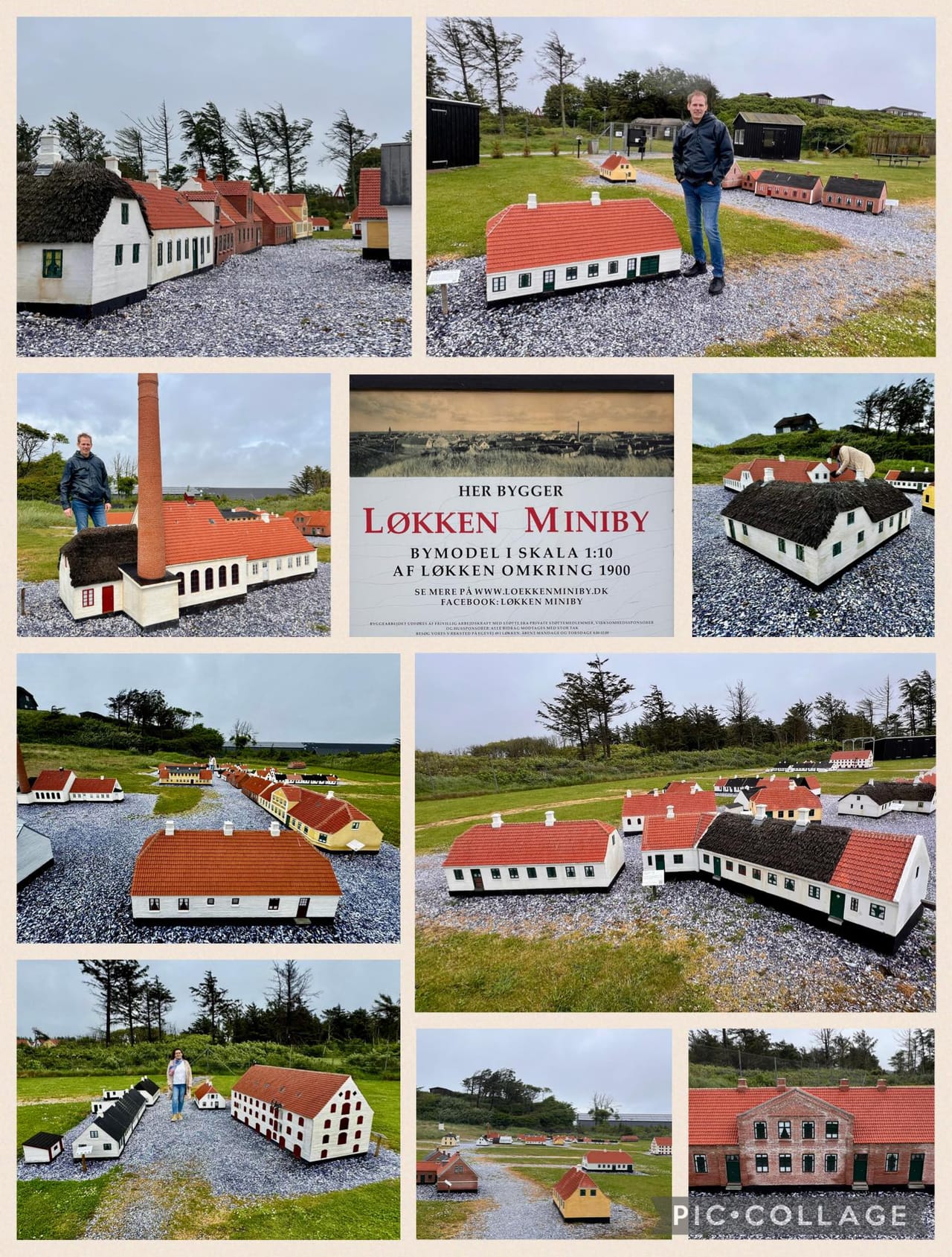 Løkken Miniby — 1:10 scale hand-built model of historic Løkken in 1900