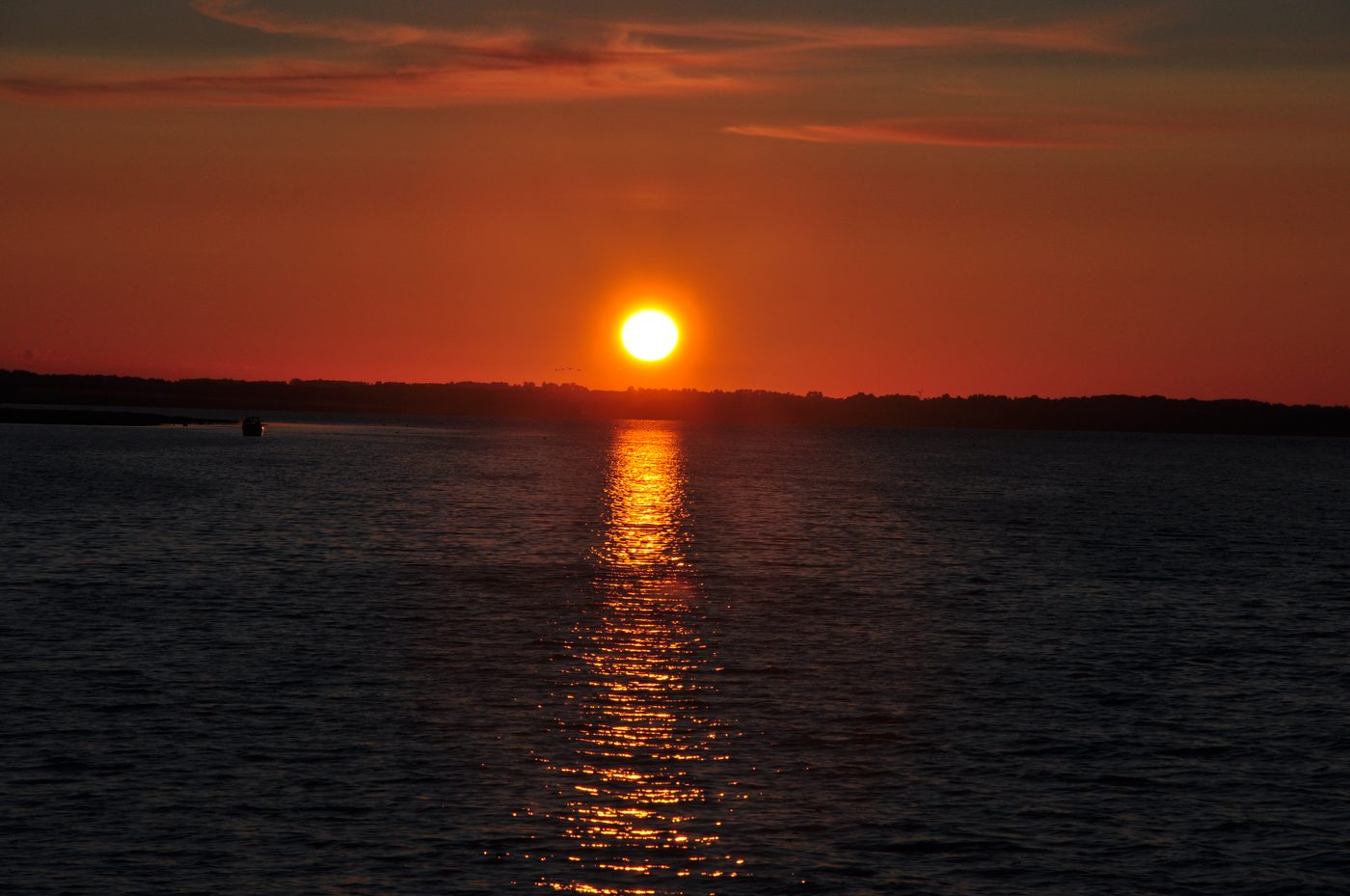 Roskilde Fjord at sunset